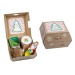 Coffret cadeau de Noël - Pots en terre et chocolat Père Noël cadeau d’entreprise