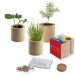 Pot rond en bois - Bulbes de trèfle à 4 feuilles, trèfle à 4 feuilles publicitaire