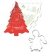 Livre de recettes de Noël, Sapin, avec moule à gâteau sapin - Design standard cadeau d’entreprise