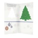 Carte de voeux avec papier ensemencé sapin - graines d'épicéa - Design standard cadeau d’entreprise