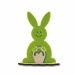 Carte avec figurine bois/feutrine - Lapin, goodies en feutrine publicitaire