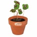 Mini pot en terre cuite sous pochette - Four-leaf clover cadeau d’entreprise
