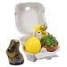 Le plaisir en boîte - avec set de plantation mini-pot en terre cuite, bougie ?uf, moule à gâteau ?lapin? cadeau d’entreprise