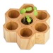 Pot cube Hexagon avec graines - Bulbes de trèfle à 4 feuilles cadeau d’entreprise