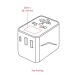 GlobePlug, Universal Travel Adaptor, 12W ST, prise électrique universelle et adaptateur universel de voyage publicitaire