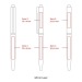 Stylo bille stylet twist noir, Stylo avec stylet pour écran tactile publicitaire