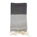 Fouta Nid d'abeille rayée recyclée 200x100cm , Fouta publicitaire