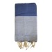 Fouta Nid d'abeille rayée recyclée 200x100cm , Fouta publicitaire
