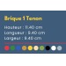 Brique géante 1 tenon cadeau d’entreprise