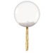 Bubble ballon 40cm avec plumes blanches tassel 45cm foil Or cadeau d’entreprise