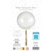 Bubble ballon 40cm avec plumes blanches tassel 45cm foil Or, accessoire de fête et de déguisement publicitaire