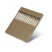 Paquet 12 crayons en bois de couleur cadeau d’entreprise