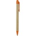 Stylo à bille en plastique biodégradable et carton recyclé, Stylo en plastique biodégradable publicitaire