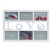 L'amour cadre photo pour 6 photos de plastique cadeau d’entreprise