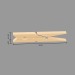 Pince linge x24 bois, beige, pince à linge publicitaire