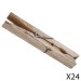 Pince linge x24 bois, beige cadeau d’entreprise