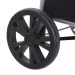chariot 2roues alu noir, noir, poussette à marché ou cabas à roulettes publicitaire