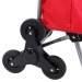 chariot 6 roues polyester, 2-fois assorti, poussette à marché ou cabas à roulettes publicitaire