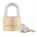 Cadenas Gerda laiton 60mm avec bouton poussoir cadeau d’entreprise