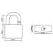 Cadenas breveté pour un système de clé de 40mm, cadenas publicitaire