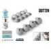 Bac à glaçons rond flexible en silicone 4 cubes Quttin cadeau d’entreprise