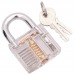 Cadenas à empiècement transparent 50mm, anti-effraction cadeau d’entreprise