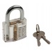 Cadenas à empiècement transparent 50mm, anti-effraction, cadenas publicitaire