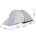 Tente de camping de jardin avec moustiquaire, tente de camping publicitaire