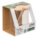 Sucrier verre et bois 0,4L hermet, transparent, sucrier publicitaire
