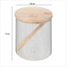 Sucrier verre et bois 0,4L hermet, transparent cadeau d’entreprise