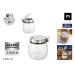 Sucrier en verre avec couvercle en acier 250ml cadeau d’entreprise