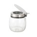 Sucrier en verre avec couvercle en acier 250ml, sucrier publicitaire