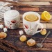 Sucrier Maki en porcelaine blanche 320ml, sucrier publicitaire