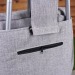 Chariot de courses avec sac, gris, 40 l, poussette à marché ou cabas à roulettes publicitaire