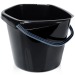 Seau en plastique noir 14L cadeau d’entreprise