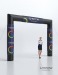 Petite arche gonflable noire 4,5x3,2m - Impression sur Velcro cadeau d’entreprise