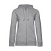 Sweat capuche zippé organique femme, Textile B&C publicitaire