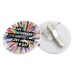 Badge plastique PS avec pince-épingle pour quadridome, badge publicitaire