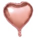BALLON MYLAR COEUR ROSE GOLD, ballon de baudruche ou ballon latex publicitaire