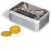 Boîte à sucre avec assortiment de palets / galettes cadeau d’entreprise