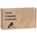 Boîte d'expédition kraft 23x14x8cm, Boîtes d\'envoi éco kraft publicitaire