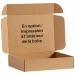 Boîte d'expédition kraft 24x19x2cm cadeau d’entreprise