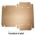 Boîte d'expédition kraft 9x9x5cm, Boîtes d\'envoi éco kraft publicitaire