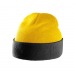 Bonnet bicolore avec revers, Bonnet et casquette durable publicitaire