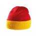Bonnet bicolore avec revers, Bonnet et casquette durable publicitaire