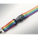  Lanyard en rPET arc-en-ciel, lanyard et cordon tour de cou publicitaire