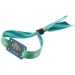 Bracelet festival quadri avec plaque, bracelet inviolable publicitaire
