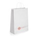 Sac en papier kraft blanc 240 x 310 x 90 mm cadeau d’entreprise