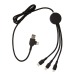 Câble 6 en 1 lumineux, cable iphone ipad et mac publicitaire
