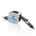 Câble de charge rétractable 3 en 1, câble de chargement publicitaire